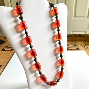 AFRICAN CHERRY AMBER NECKLACE